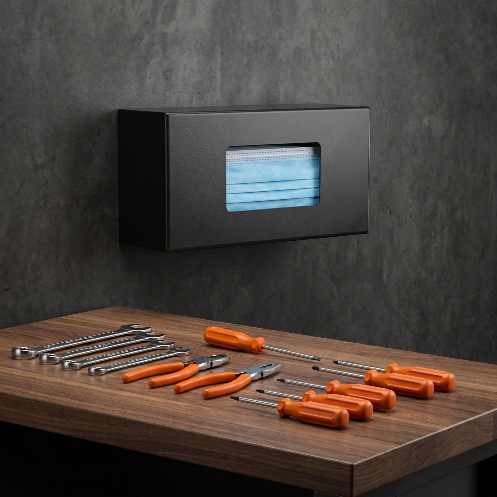 Woodworking Gloves - Wall Mount Glove Box Holder Powder
