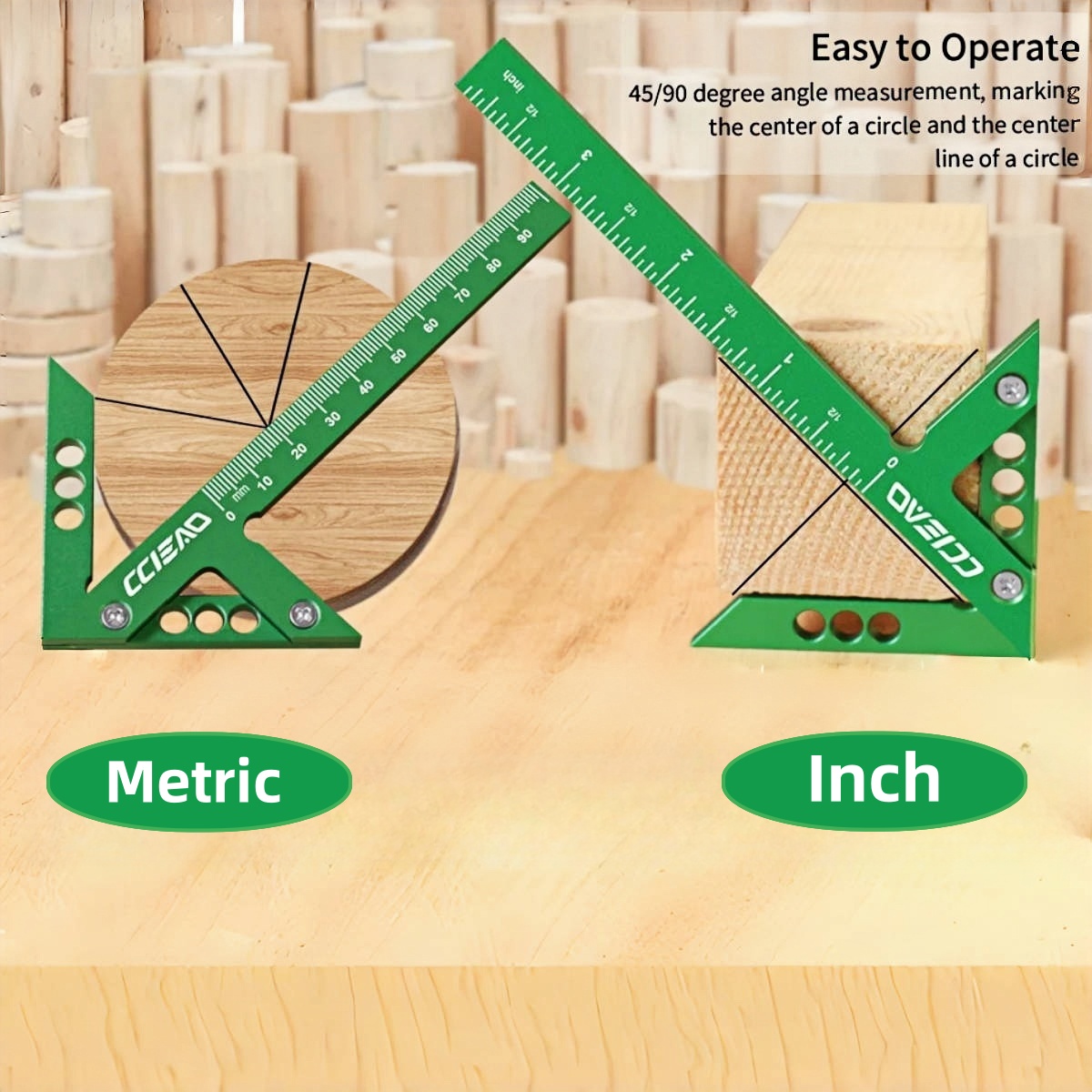 Woodworking Gauge - Aluminum Alloy Center Finder Line Gauge