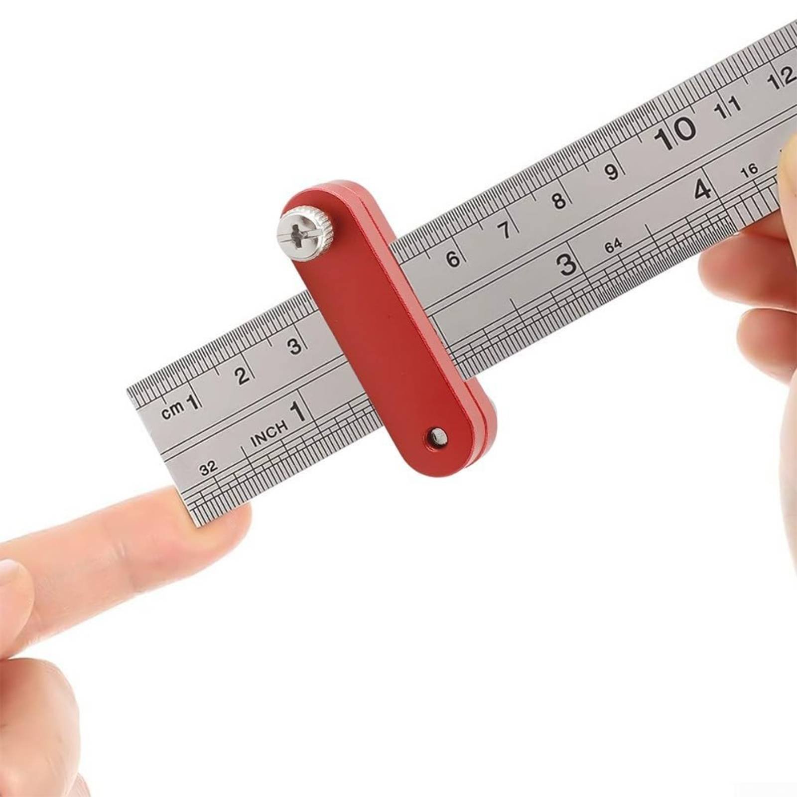Woodworking Gauge - Woodworker's Ruler Stopper Adjustable Ruler Positioning
