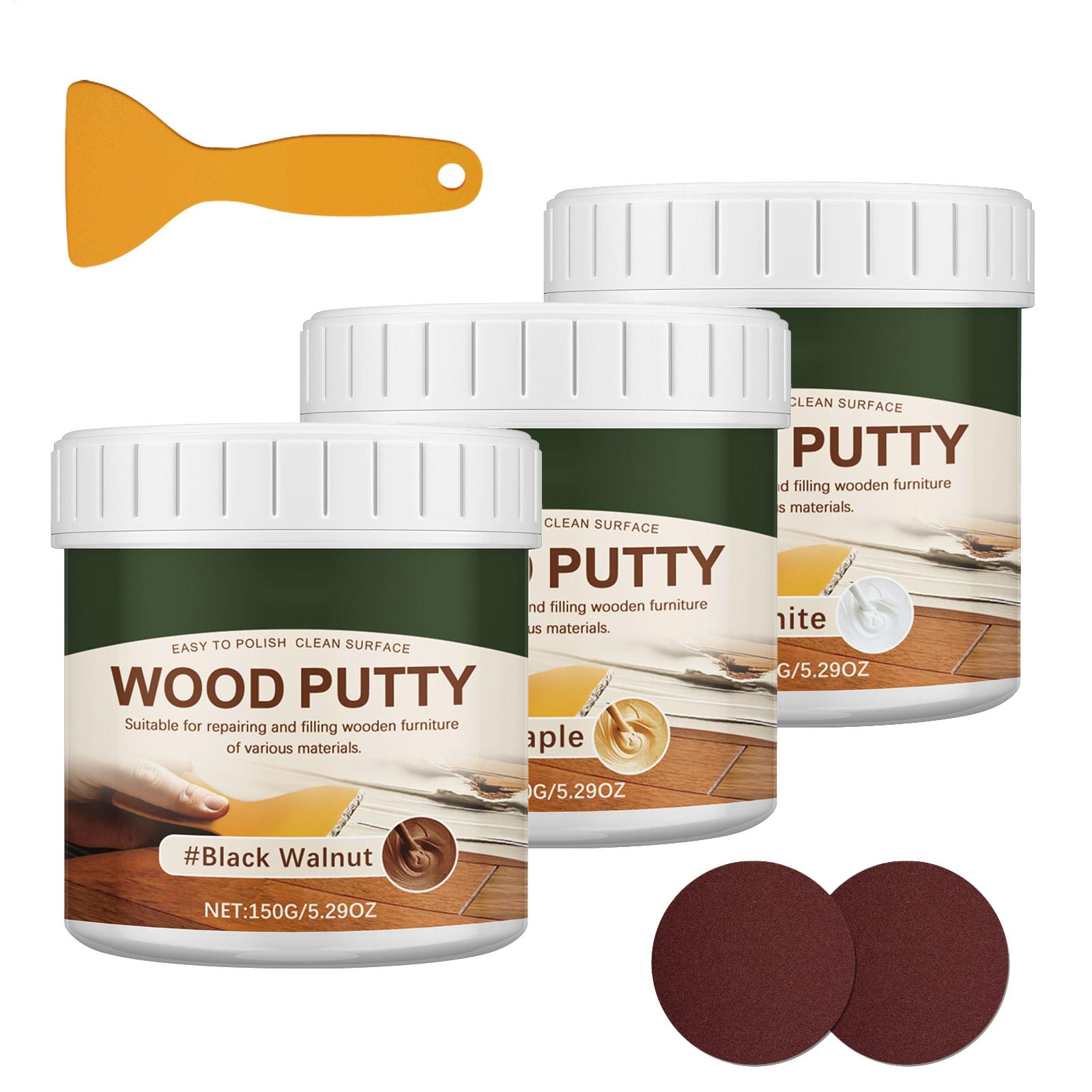 Cabinet Scraper Set - Wood Filler Putty 150g Stainable Wood