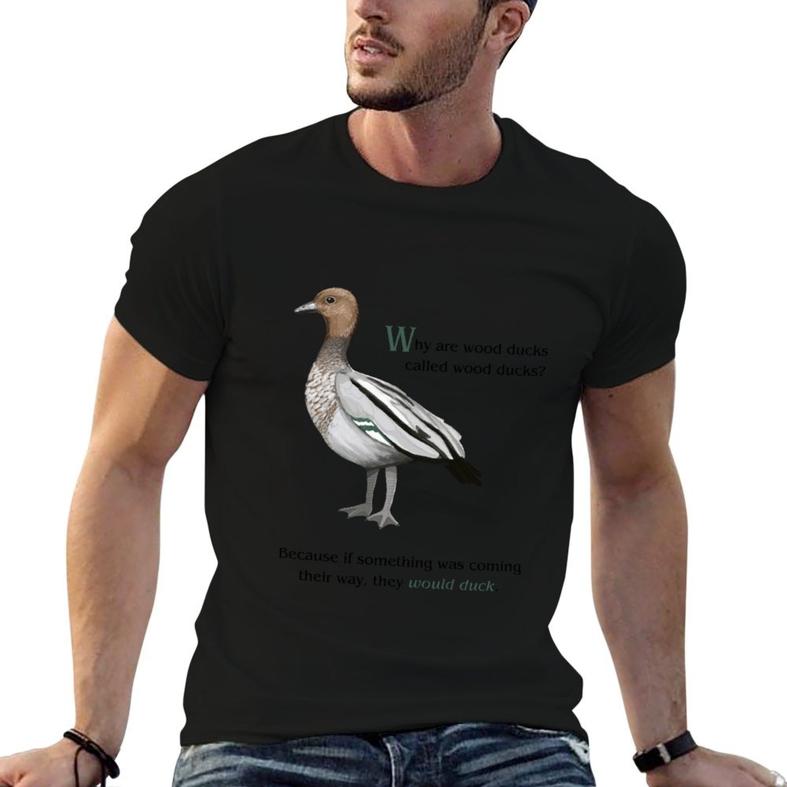 Woodworking Jokes - Australian Wood Duck Joke T-Shirt Work