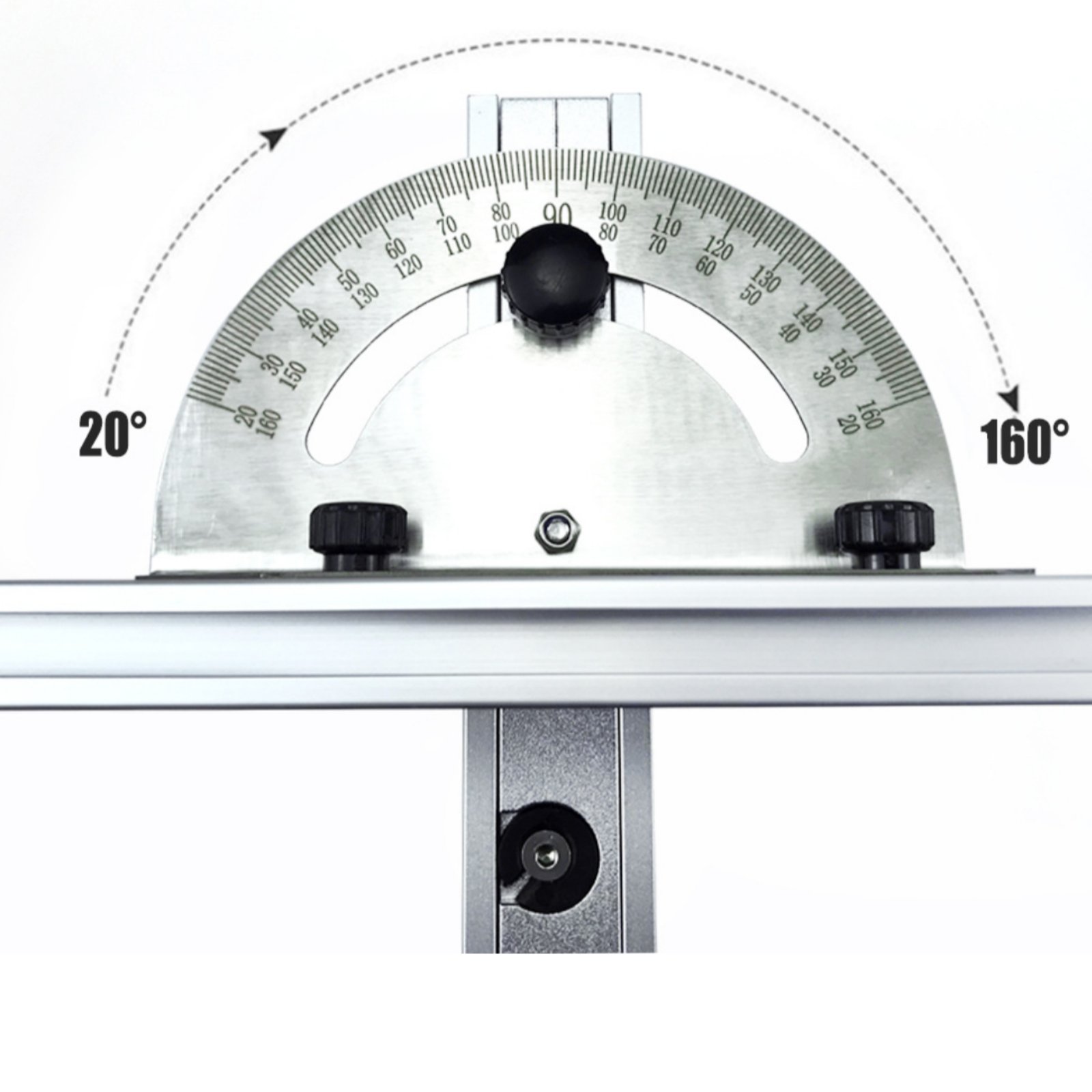 Woodworking Gauge - Table Saw Miter Gauge Flip Stop