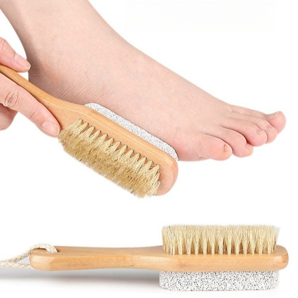 Woodworking Files - Double Sided Foot Scrubber with Wooden