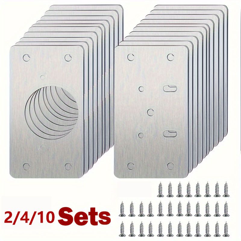 Cabinet Scraper Set - 2/4/10 Pieces Cabinet Hinge Repair Plate