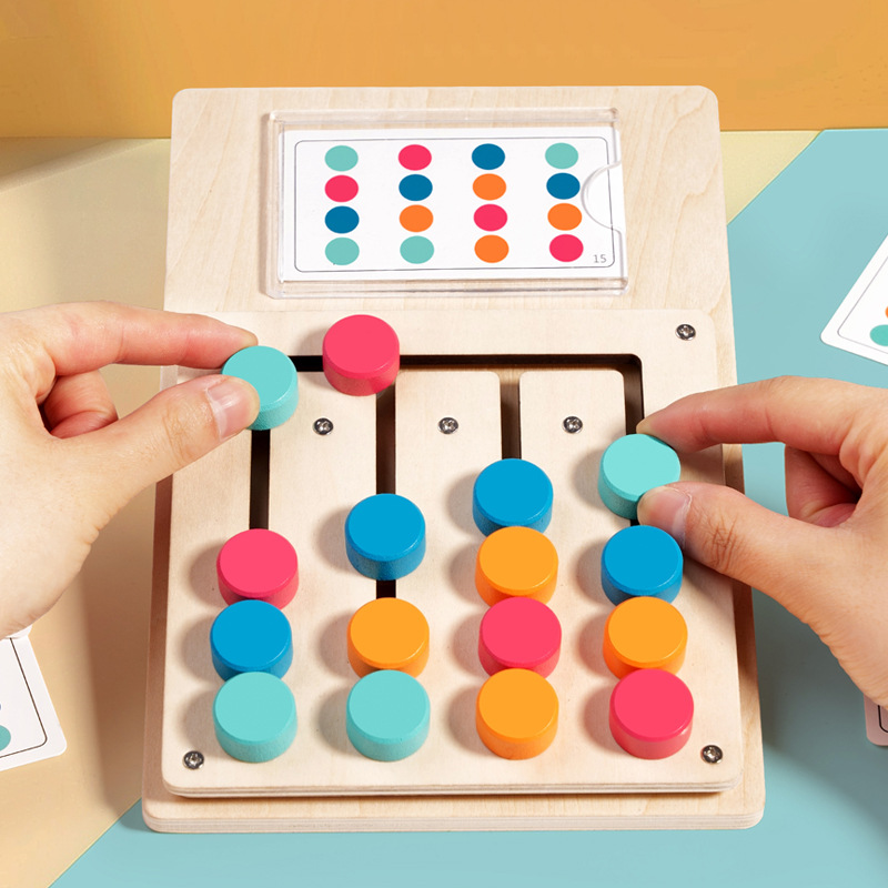 Woodworking Kids Toys - Kids Montessori Color Shape Matching Cognition