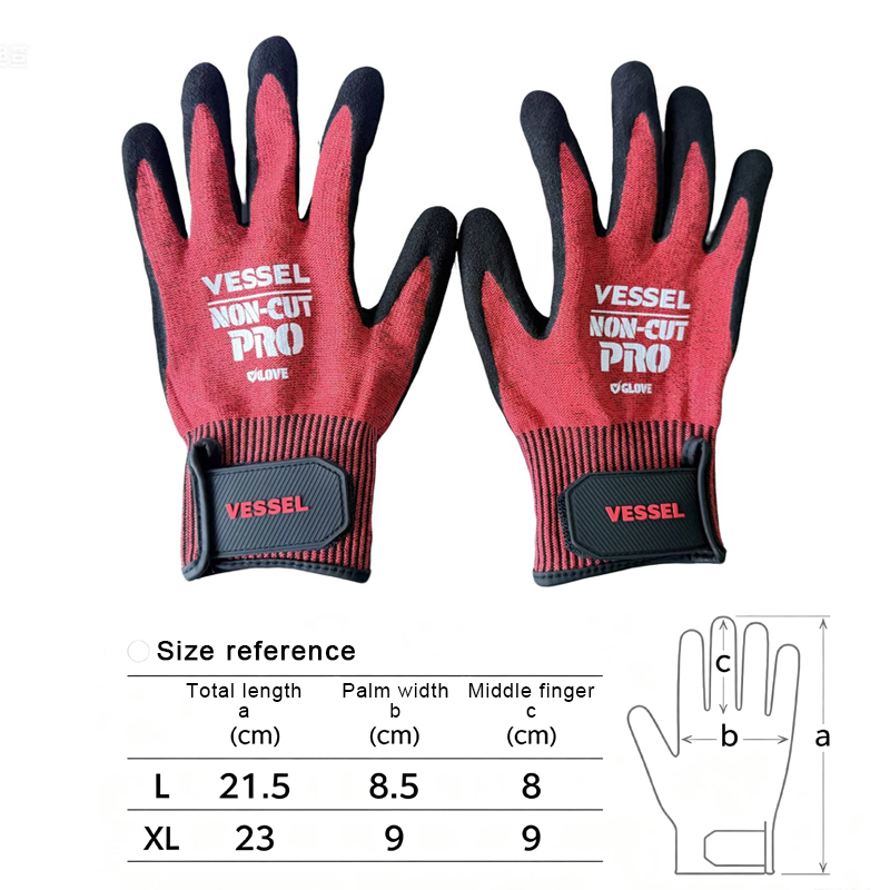 VESSEL Work Gloves Cut-resista - Woodworking Gloves recension och pris