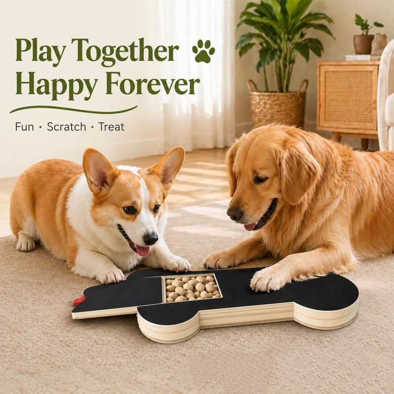 Wooden Dog Nail Scratch Board  - Woodworking Files recension och pris