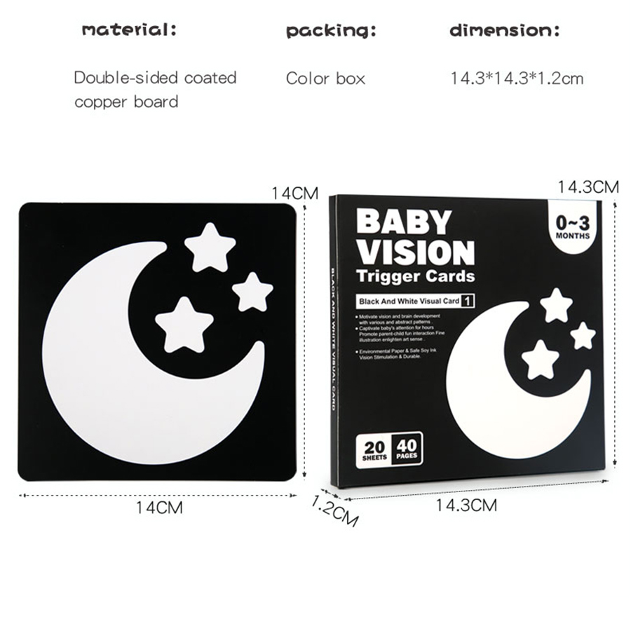 Baby Visual Stimulation Cards  - Woodworking Kids Toys recension och pris