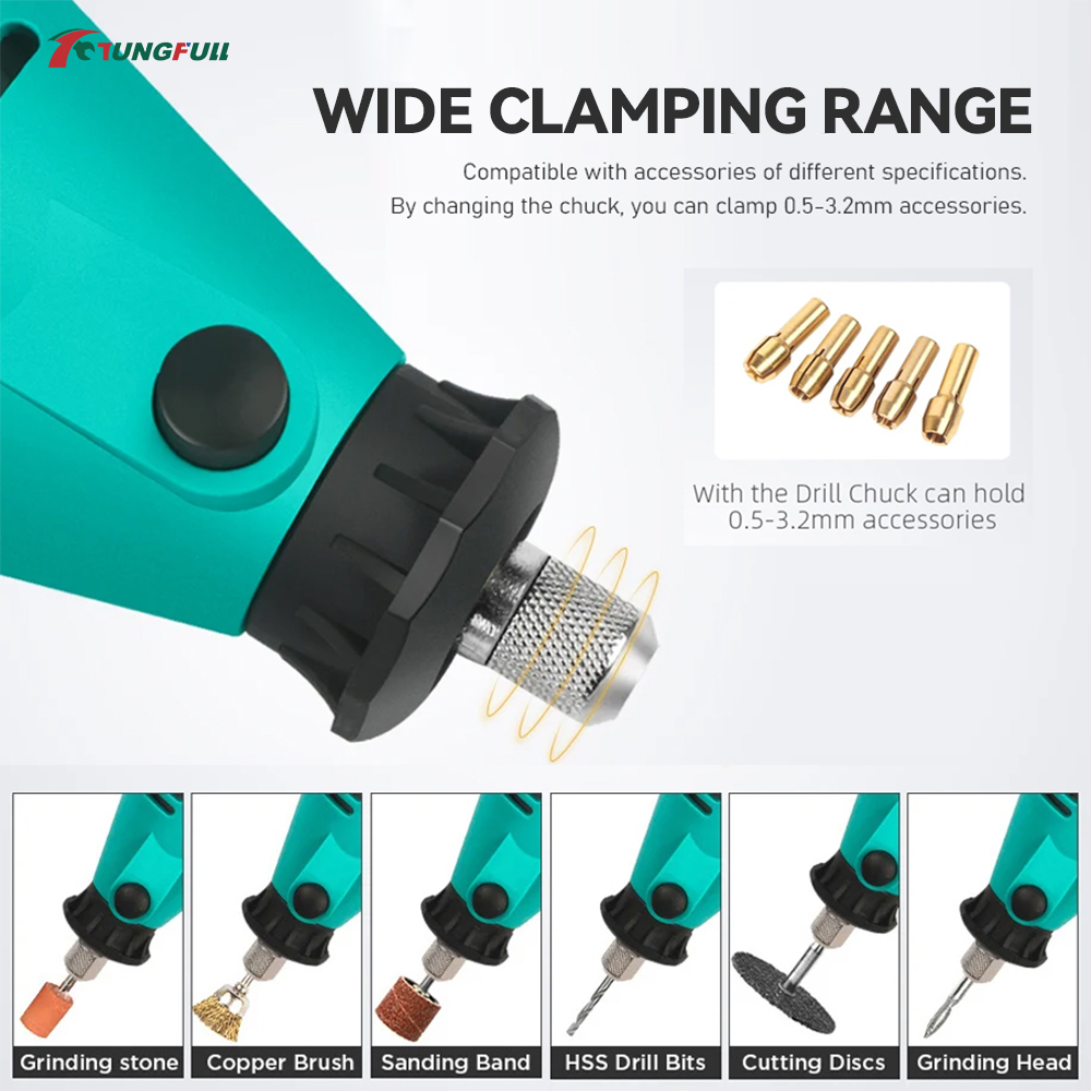 TUNGFULL Mini Electric Grinder - Woodworking Nails recension och pris