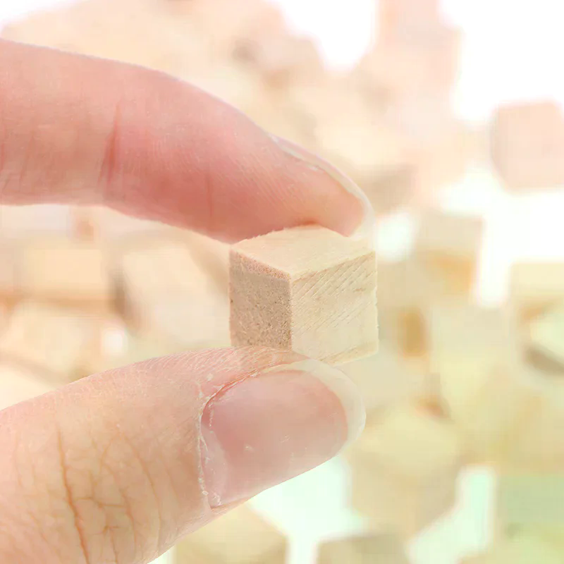 100pcs Unfinished Blank Mini D - Woodworking Kids Toys recension och pris