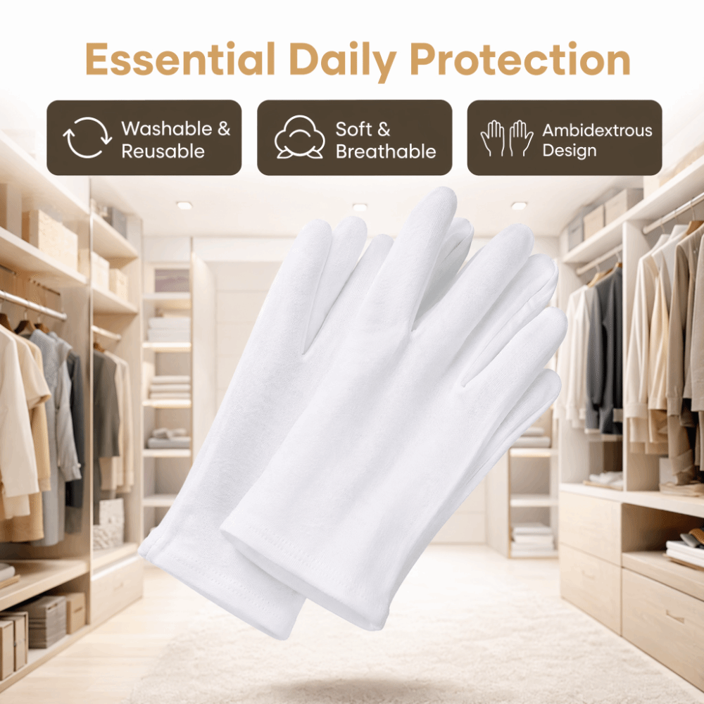 24pcs White Color Cotton Work  - Woodworking Gloves recension och pris