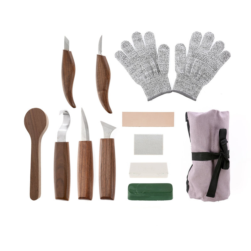12PCS Walnut Chrome Vanadium S - Wood Chisel Set recension och pris