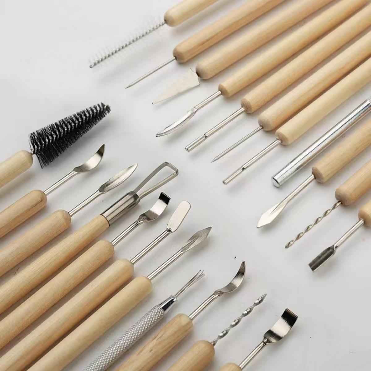 1SET Pottery Clay Sculpting Mo - Wood Chisel Set recension och pris