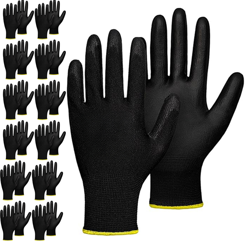 5 Pairs Coating Nylon PU Glove - Woodworking Gloves recension och pris