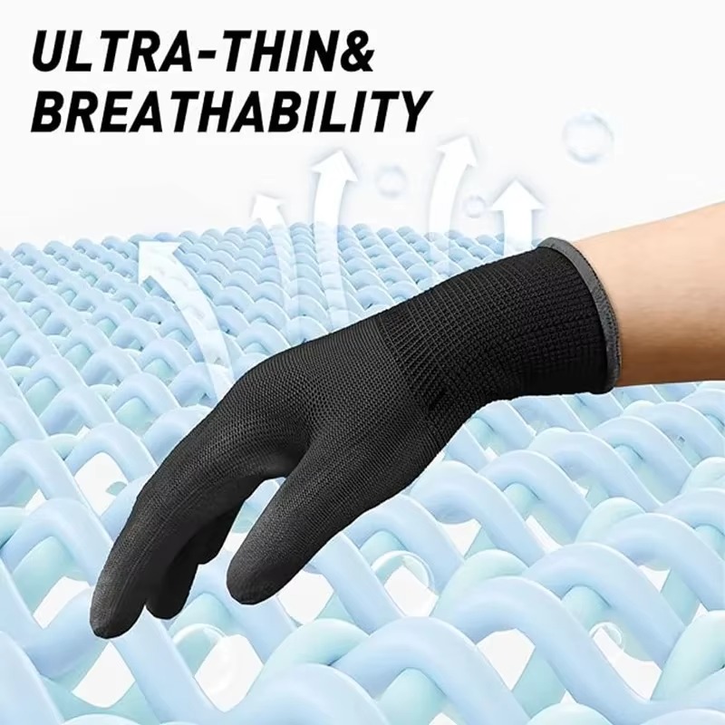 5 Pairs Coating Nylon PU Glove - Woodworking Gloves recension och pris