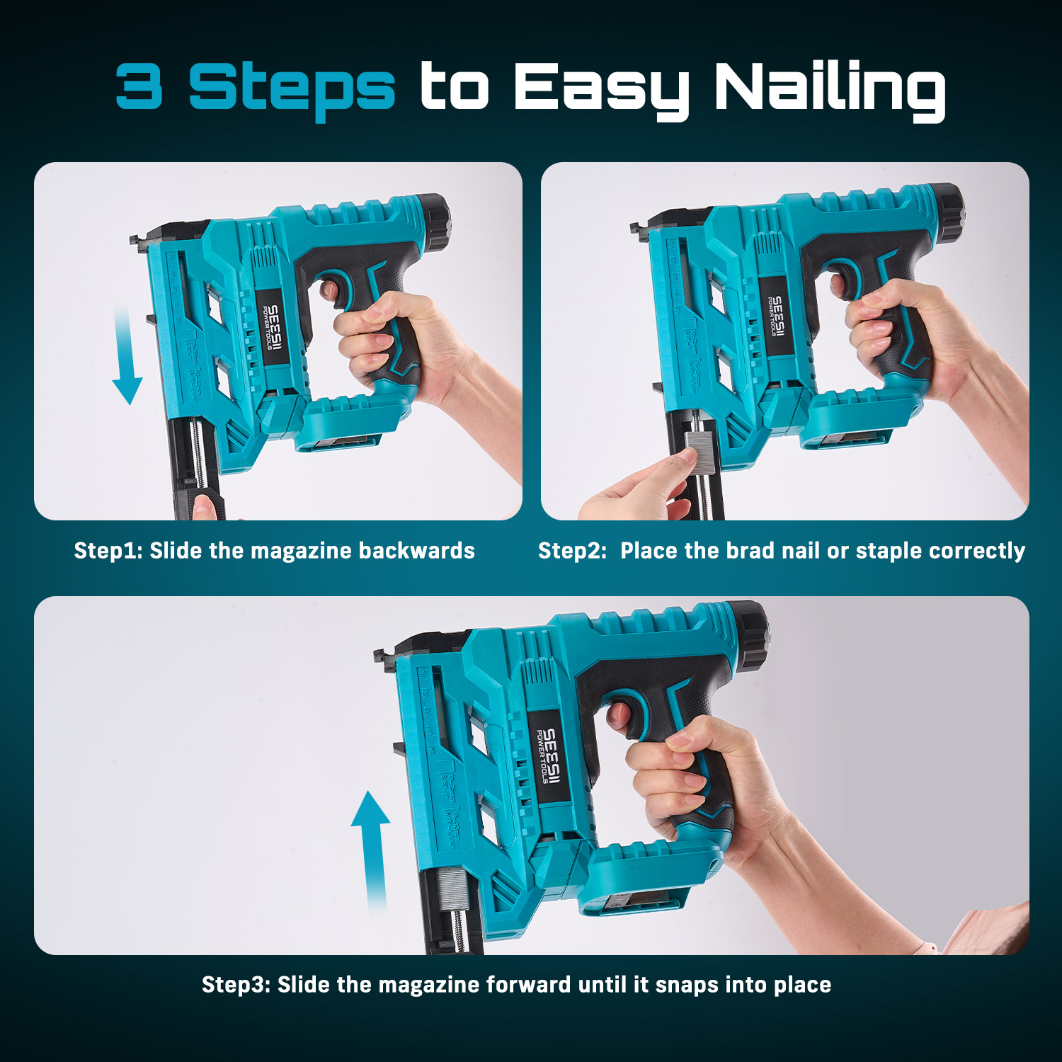 SEESII Electric Nail Gun Cordl - Woodworking Nails recension och pris