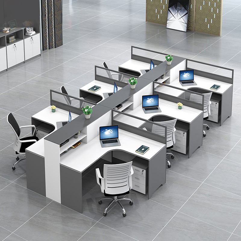 Modern Simple 4/6 Staff Desk T - Woodworking Desk Chair recension och pris