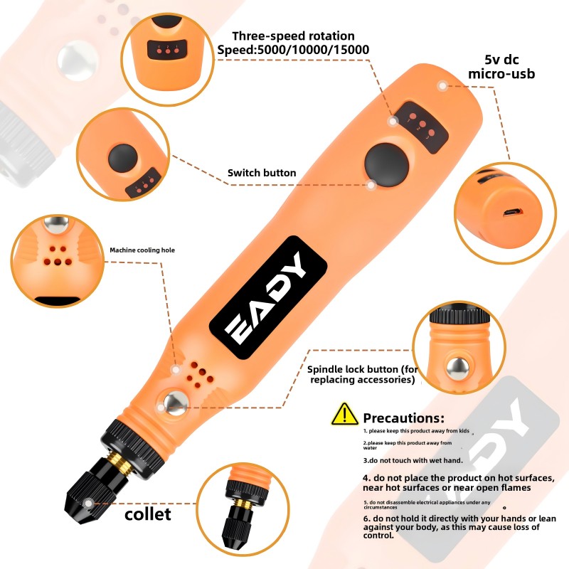 USB Cordless Rotary Tool Kit – - Woodworking Shop recension och pris