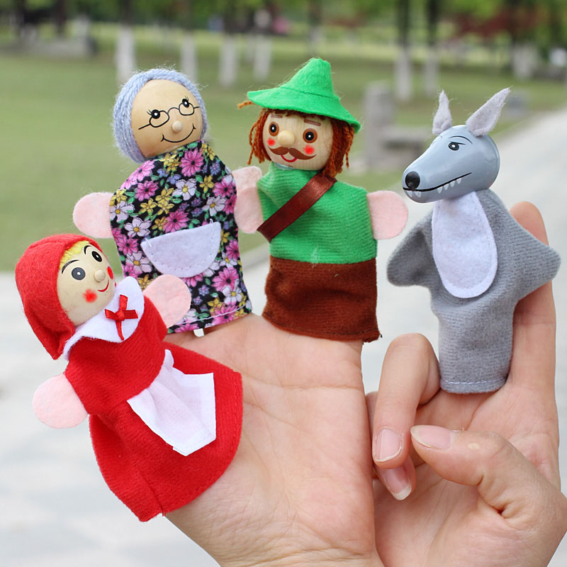 4pcs/Lot Kids Finger Puppets D - Woodworking Kids Toys recension och pris