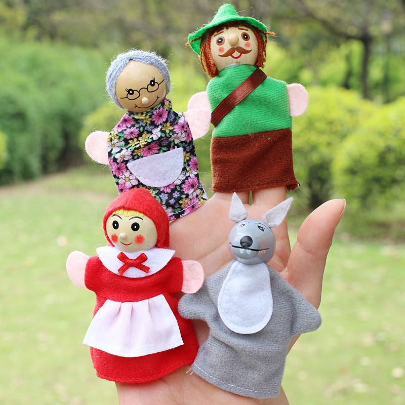 4pcs/Lot Kids Finger Puppets D - Woodworking Kids Toys recension och pris