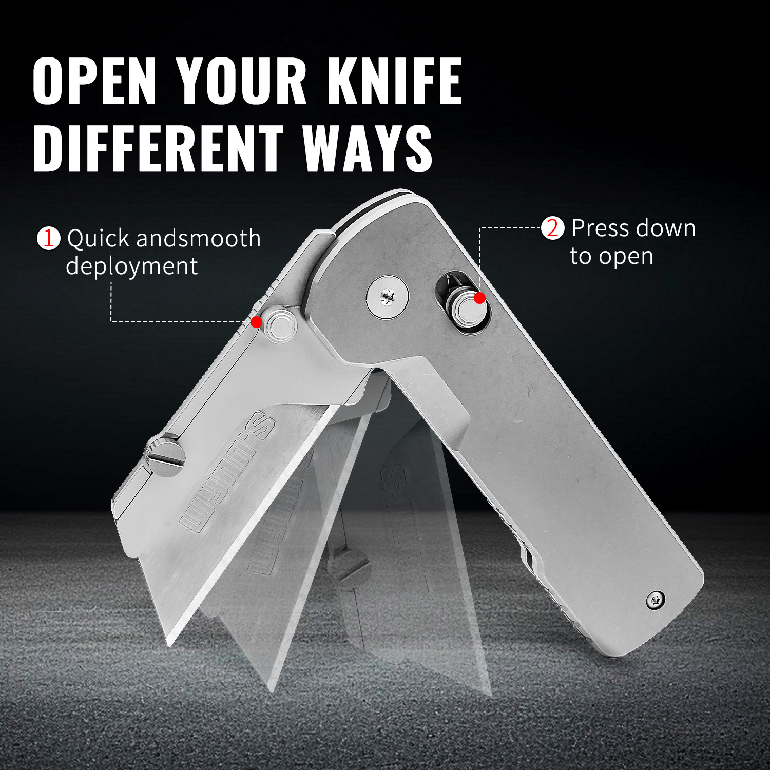 TGZUO Knife Titanium Alloy Fol - Woodworking Wallpaper recension och pris