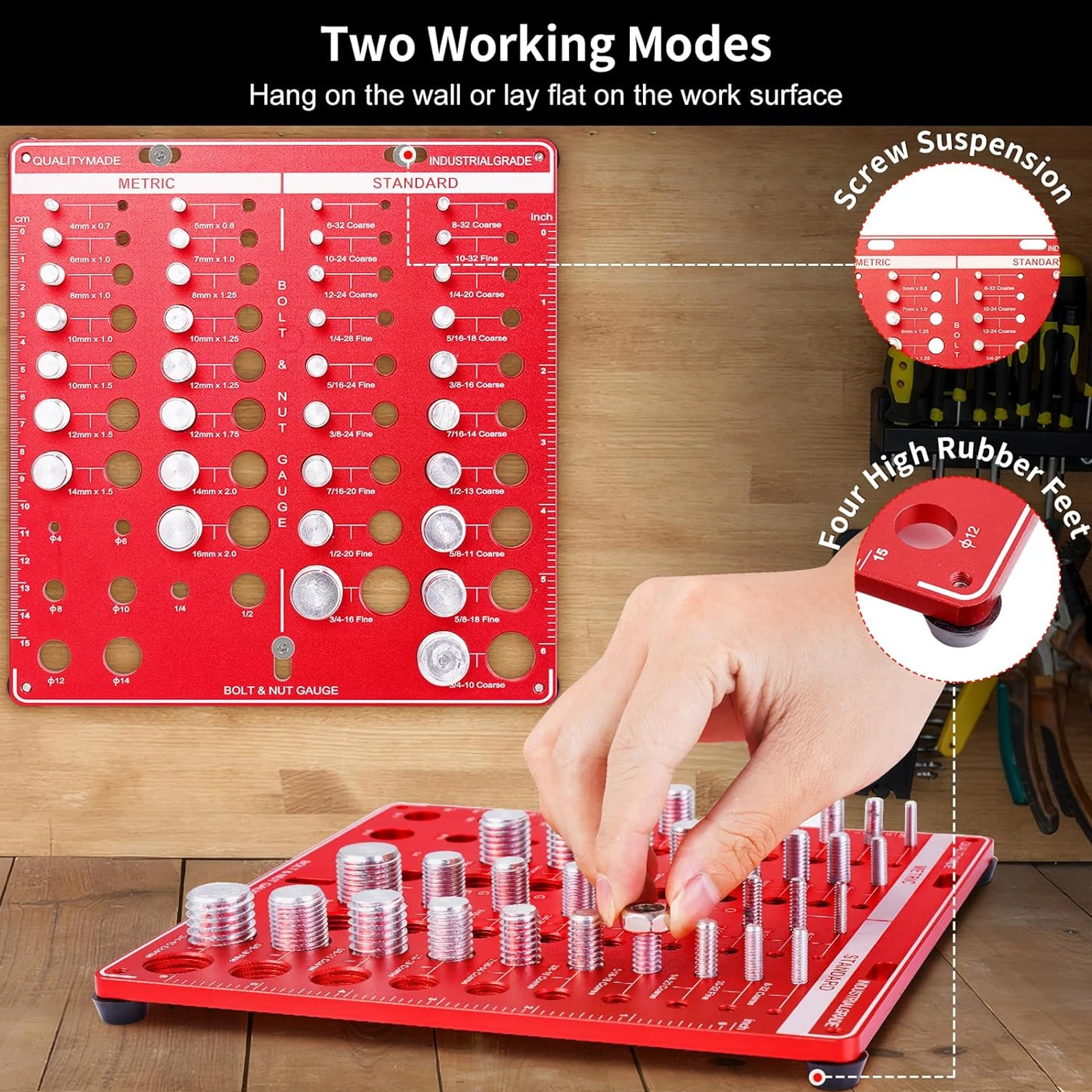Nut and Bolt Thread Gauge Set  - Woodworking Shop recension och pris