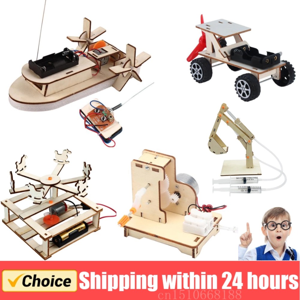 DIY Boat Model Science Toys Ki - Woodworking Kids Toys recension och pris