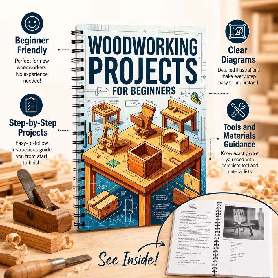 Beginner-Friendly Easy Woodwor - Woodworking Ideas For Adults recension och pris