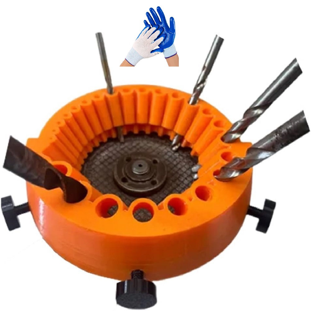 Drill Bit Sharpener with Glove - Woodworking Gloves recension och pris