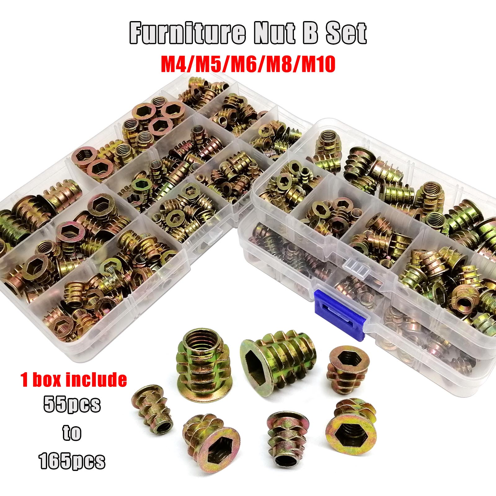 165/75/55pcs Threaded Insert N - Cabinet Scraper Set recension och pris