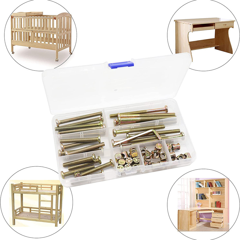 50PCS Furniture Bolts Phillips - Woodworking Desk Chair recension och pris