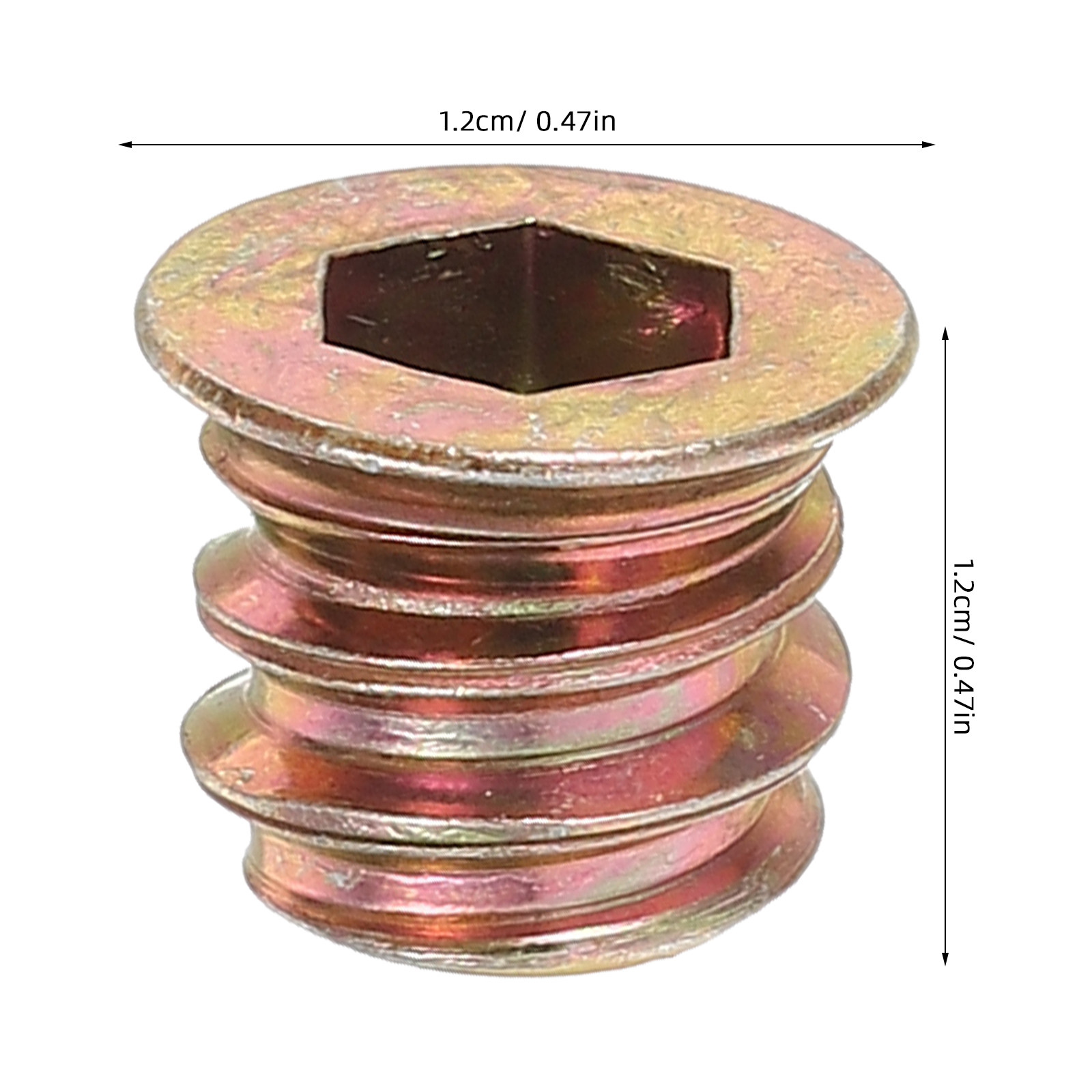 50Pcs Wood Threaded Insert Nut - Woodworking Desk Chair recension och pris