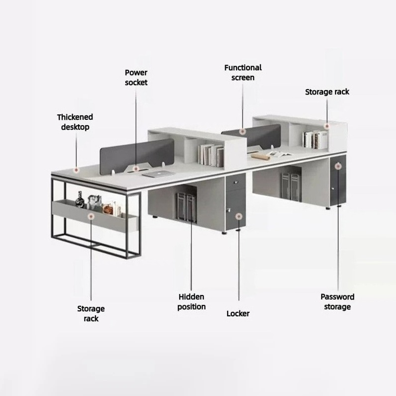 Office Staff Work Desk And Cha - Woodworking Desk Chair recension och pris