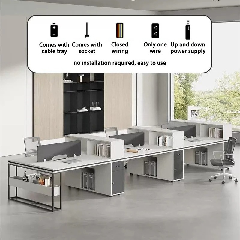 Office Staff Work Desk And Cha - Woodworking Desk Chair recension och pris
