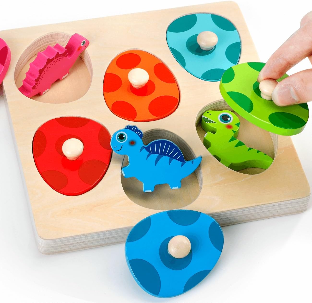 Wooden Dinosaur Jigsaw Puzzle  - Woodworking Kids Toys recension och pris