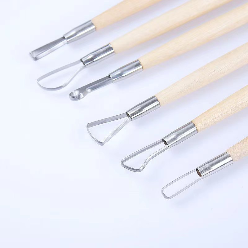 6PCS wooden handle wax pottery - Wood Chisel Set recension och pris