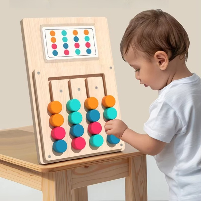 Kids Montessori Color Shape Ma - Woodworking Kids Toys recension och pris